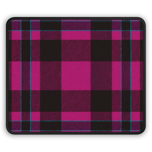 Magenta Tartan 9x7 Neoprene Desk Mat – Plaid Punk Mouse Pad