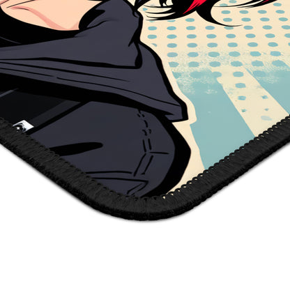 Tokyo Pulse 9x7 Neoprene Desk Mat – Pop-Art Character Mouse Pad