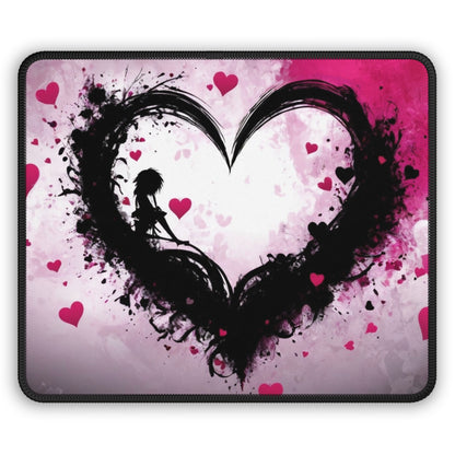 Solitude Heart 9x7 Neoprene Desk Mat – Artistic Love Mouse Pad
